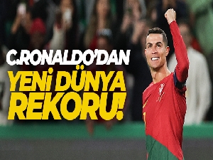 Cristiano Ronaldo'dan yeni dünya rekoru
