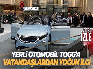Türkiye'nin yerli otomobili TOGG'a Ankara'da yoğun ilgi