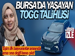 Bursa'da yaşayan Togg talihlisi: 'İki ay içerisinde bir oğlum olacak, Togg'u sünnet aracı yapacağız'