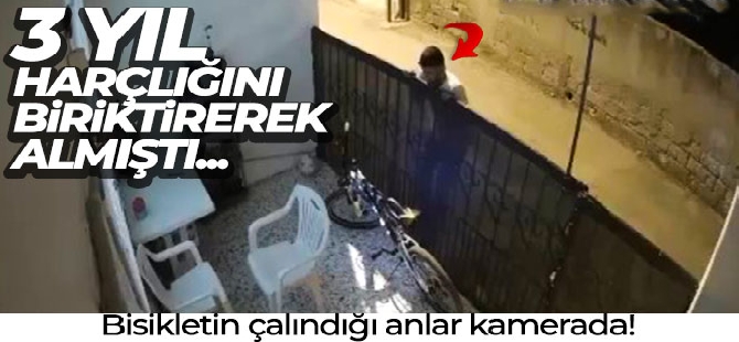 Adana'da 3 yıl harçlığını biriktirerek aldığı bisikleti çalındı