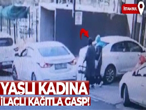 İstanbul'da yaşlı kadına ilaçlı kağıtla gasp