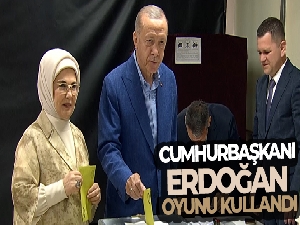 Cumhurbaşkanı Erdoğan oyunu Üsküdar'da kullandı