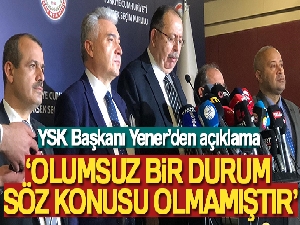 YSK Başkanı Yener: 'İkinci tur oy verme süreci sona ermiştir, herhangi olumsuz bir durum söz konusu olmamıştır'