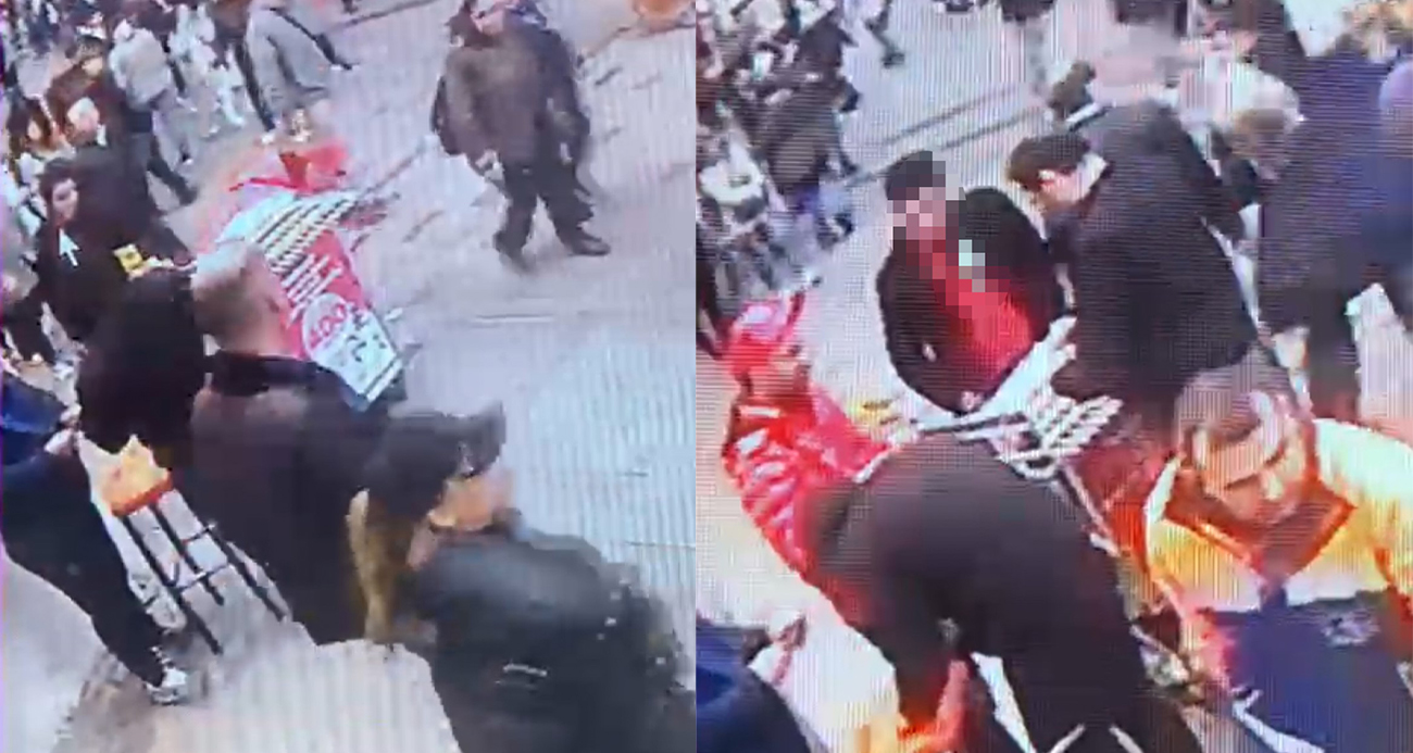 Taksim’de yılbaşı öncesi piyango bileti hırsızlığı kamerada: El çabukluğuyla 220 bilet çaldı