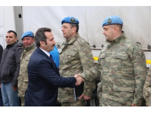 Vali Mantı, Askerleri Afrin’e Uğurladı