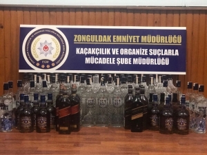 Zonguldak’ta Kaçak İçki Operasyonu; 2 Gözaltı