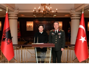 Arnavutluk Savunma Bakanı Xhaçka, Orgeneral Akar’ı Ziyaret Etti