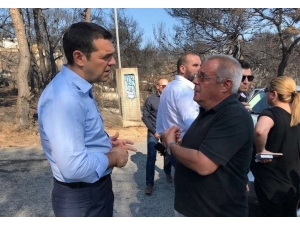 Yunanistan Başbakanı Çipras Felaket Bölgesinde