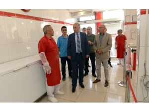 Vali Azizoğlu, Et Ve Süt Kurumu Mağazalarını Gezdi