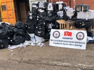 Gaziantep’te 48 Bin Paket Kaçak Sigara Ele Geçirildi