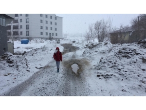 Karlıova’da Kar Yağışı Yeniden Başladı