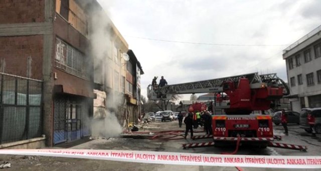 Ankara'da Facia! 3 Katlı Metruk Binada Çıkan Yangında 5 Kişi Can Verdi