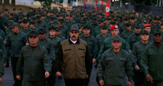 Maduro Askerlerle Birlikte Yürüdü, Devlet Televizyonunda Yayınlandı