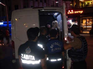 Özel) Taksim’de Fuhuş Operasyonu: 15 Gözaltı