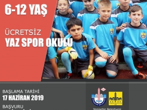 Yenişehir Belediyesi’nden Ücretsiz Yaz Spor Okulları