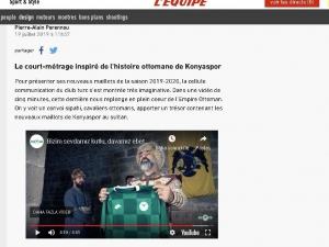 Konyaspor Forma Tanıtım Filmi, Fransa’da En İyiler Listesinde