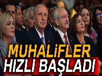 Muhalifler hızlı başladı