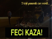 3 kişi yanan araçta can verdi