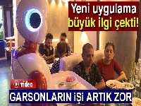 Garsonların yerini robotlar aldı