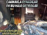 Tuzla'da çocukların evde çakmakla oyunu yangınla sonlandı