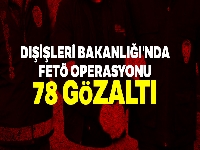 Dışişleri Bakanlığı'nda büyük FETÖ operasyonu: 78 gözaltı
