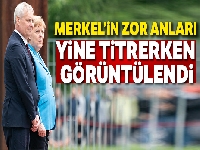Merkel üçüncü kez titreme nöbeti geçirdi