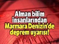 Alman bilim insanlarından Marmara Denizi'nde deprem uyarısı