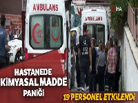 Ankara'da bir hastanede kimyasal madde paniği!