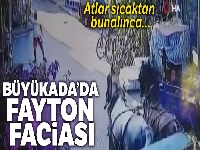 Büyükada'da fayton faciası kamerada