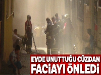 Evde unuttuğu cüzdanı faciayı önledi