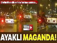 E-5 karayolunda ilginç görüntü