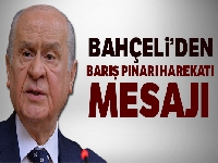 Devlet Bahçeli'den Barış Pınarı Harekatı'na ilişkin açıklama