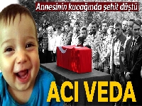 Annesinin kucağında şehit düştü