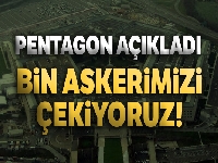 Pentagon: 'Bin askerimizi Suriye'nin güneyine çekiyoruz'