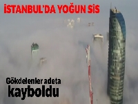 İstanbul'da etkili olan sis drone ile görüntülendi