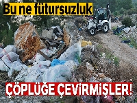 Ormanda çıkan 65 ton çöp görenleri şok etti