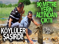 Bahçeye sondaj vurdurdu, doğal maden suyu çıktı