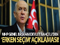 MHP Genel Başkanı Bahçeli: 'Erken seçim söylemi ayıplı bir tuzaktır, kirli bir tertiptir'