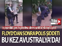 Polis şiddeti bu kez Avustralya'da kameraya yansıdı