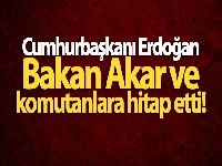 Cumhurbaşkanı Erdoğan sınır hattı ve ötesindeki birlik komutanlarına hitap etti