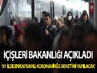 İçişleri Bakanlığı 81 il valiliğine “Koronavirüs Denetimleri” konulu genelge gönderdi