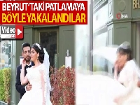 Beyrut'taki patlamaya fotoğraf çekimi sırasında yakalandılar