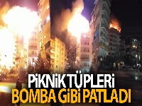 Diyarbakır'da mangal sonrası piknik tüpleri bomba gibi patladı