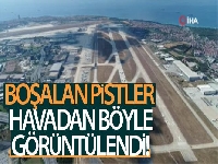 Seferler başlayınca Atatürk Havalimanı pistinde park eden uçaklar azaldı