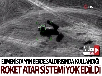 Ermenistan'ın Berde saldırısında kullandığı “Smerch” roket atar sistemi yok edildi