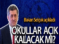 Milli Eğitim Bakanı Ziya Selçuk'tan yüz yüze eğitim açıklaması