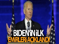 ABD'nin Seçilmiş Başkanı Biden'ın ilk emirleri açıklandı