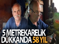 5 metrekarelik dükkanda 58 yıl
