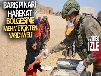 Barış Pınarı Harekat Bölgesine Mehmetçikten yardım eli