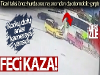 Akaryakıt istasyonundaki feci kaza kamerada